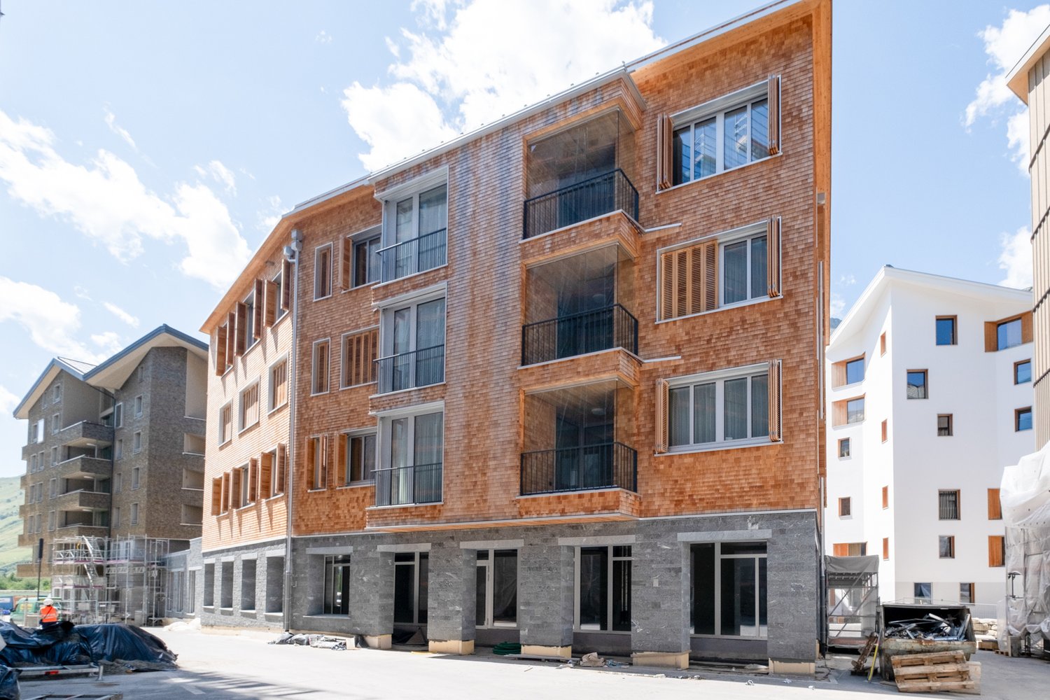 Fassade des Apartmenthauses Silva in Andermatt