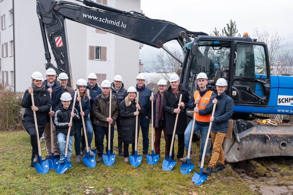 Spatenstich zum Neubau des MFH Buchfeldstrasse in Buchrain