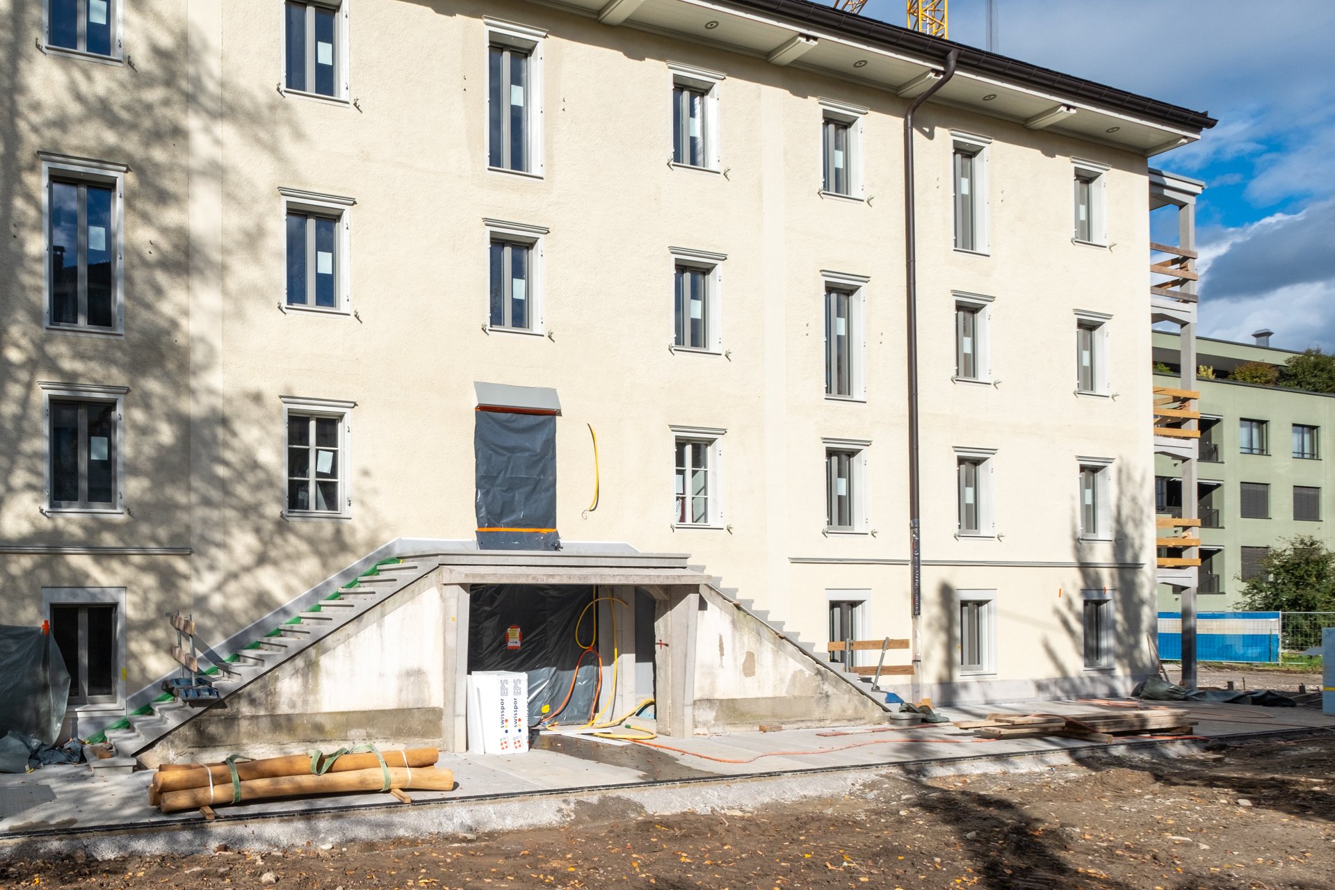 Fassade der sanierten Alte Ziegelei in Kriens