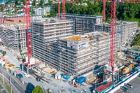 Luftaufnahmen der Überbauung Eichhof-West in Luzern-Kriens
