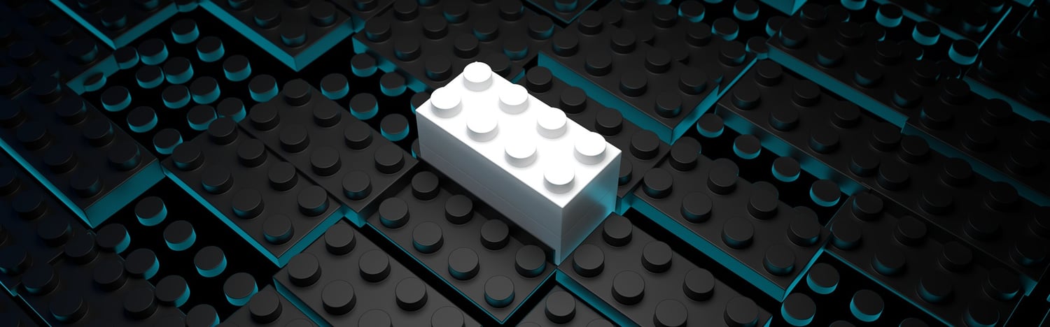 Stockbild-Hintergrund-Legosteine-Banner